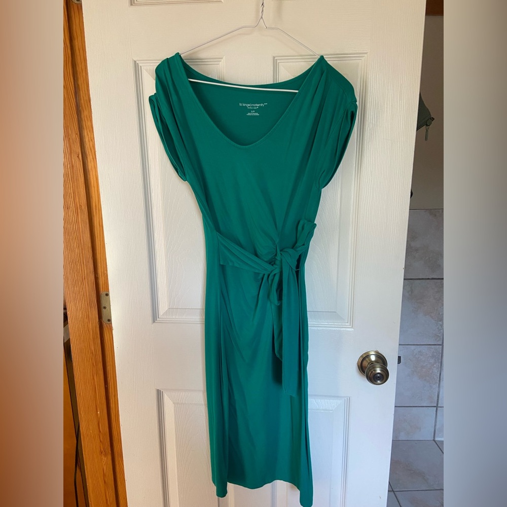 Liz Lange Maternity Teal Green Dress - Size S